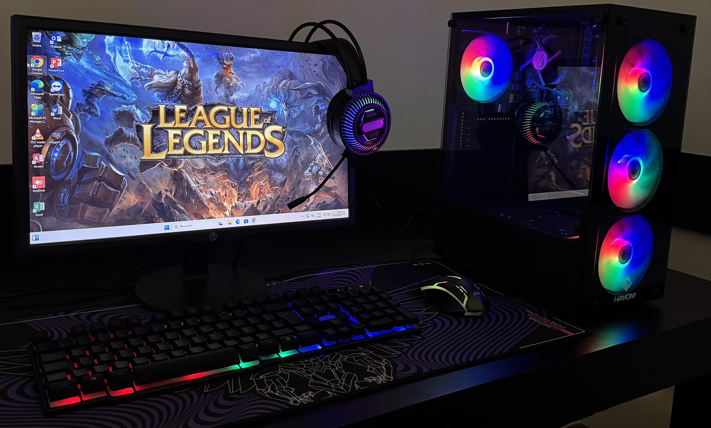 PC Gamer Completo Intel Core i7 4ª Geração, Opções 8GB/16GB RAM